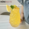 Tropical Pineapple Glass Tumbler for Iced Tea and Lemonade