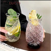 Tropical Pineapple Glass Tumbler for Iced Tea and Lemonade