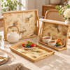 3-Piece Botanical Bamboo Serving Tray Set lifestyle image