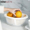 Vegetable And Fruit Drain Basket With Lid