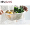 Vegetable And Fruit Drain Basket With Lid
