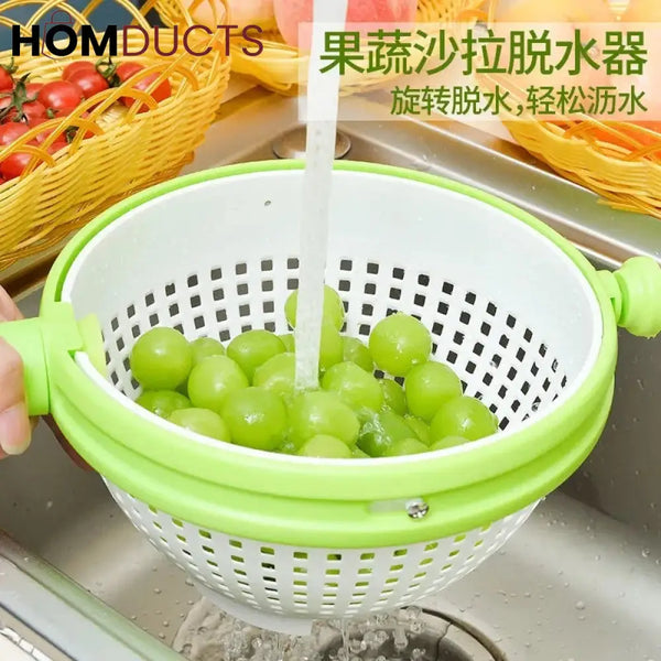 Vegetable And Salad Washing Spinner Basket