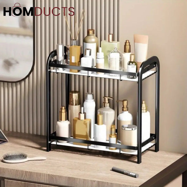 Versatile 2 Tier Iron Storage Rack