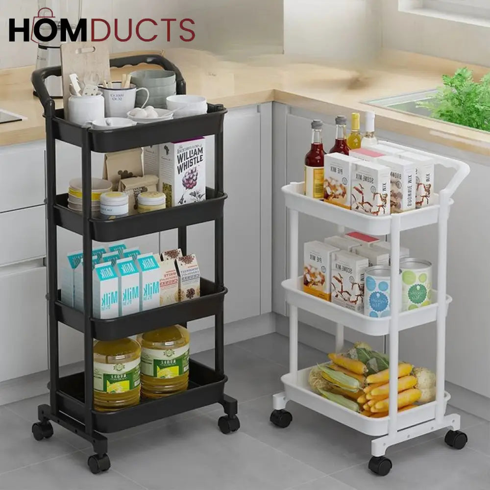 Versatile Storage Trolly With Wheels – Homducts