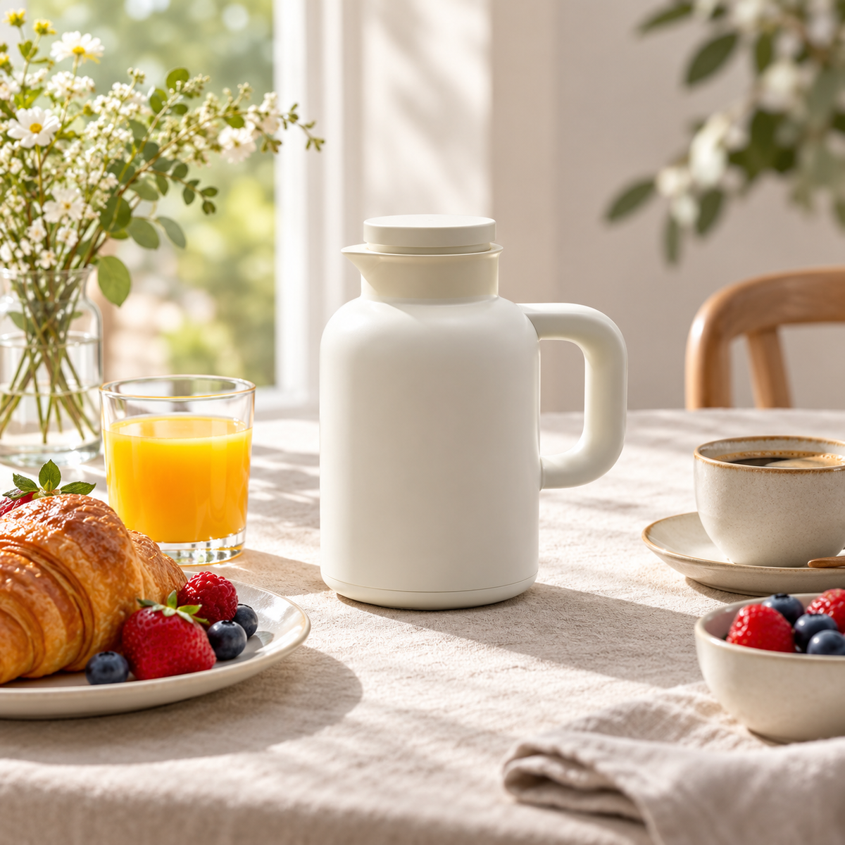 Danny Home 1L White Vacuum Jug