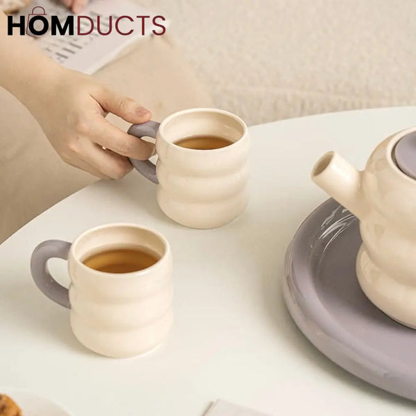 Vintage-Inspired 13-Piece Ceramic Tea Set with Elegant Gift Box - Perfect for Afternoon Tea