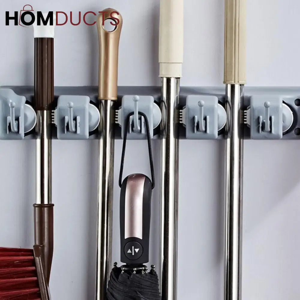 Wall Mount Mop And Broom Holder