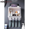 Wall Mounted Bathroom Organizer With Toothbrush Holder