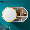 Wall Mounted Cosmetic Organiser With Mirror J & C Organizer