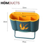 Wall Mounted Cutlery Holder With Drain Tray