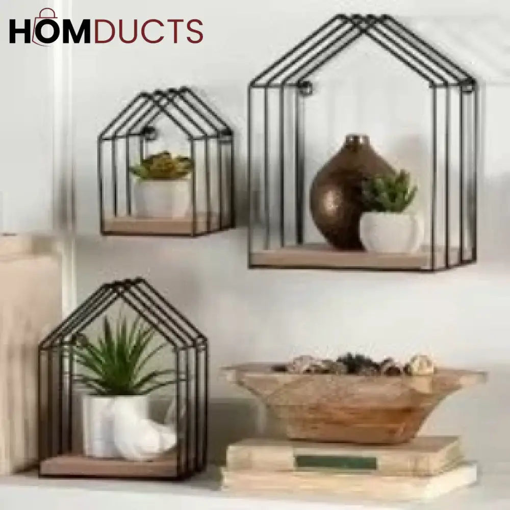 Wall Mounted House Shape Shelf