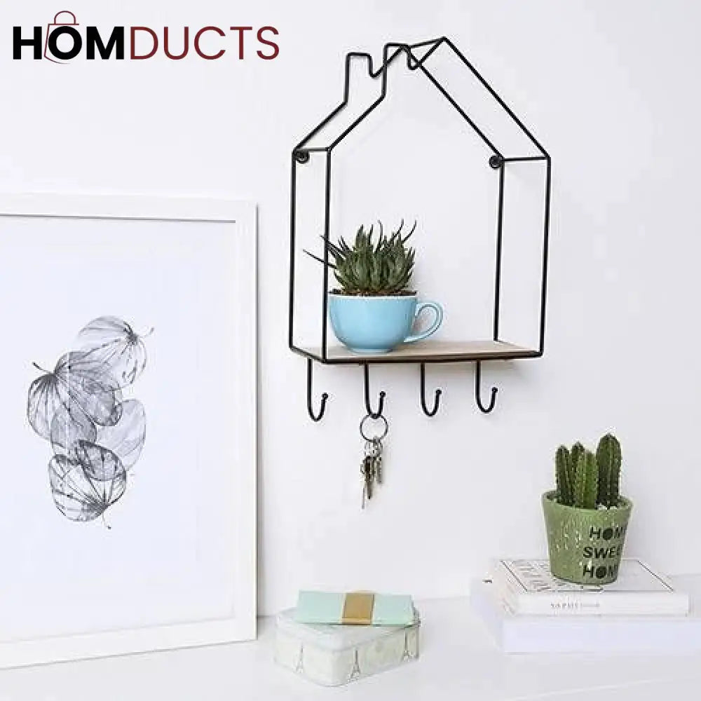 Wall Mounted House Shape Shelf