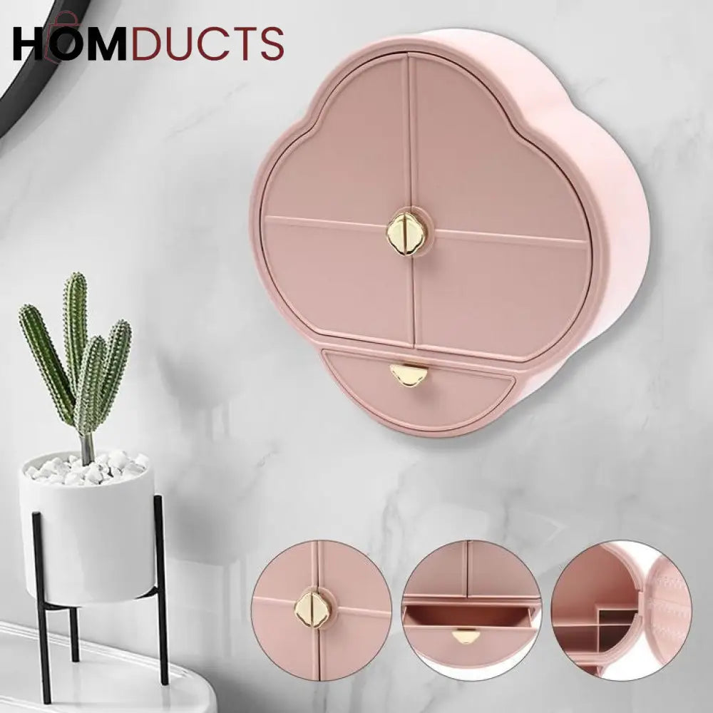 Wall Mounted Large Capacity Jewelery + Cosmetic Organizer J & C