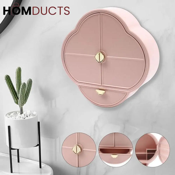 Wall Mounted Large Capacity Jewelery + Cosmetic Organizer J & C