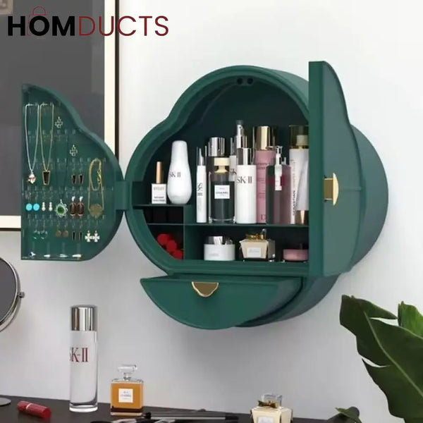 Wall Mounted Large Capacity Jewelery + Cosmetic Organizer J & C