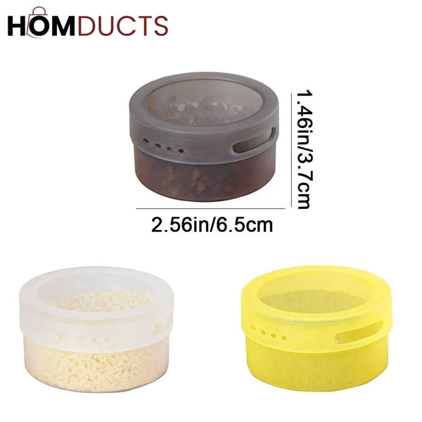Wall Mounted Magnetic Seasoning Box (3Pcs)