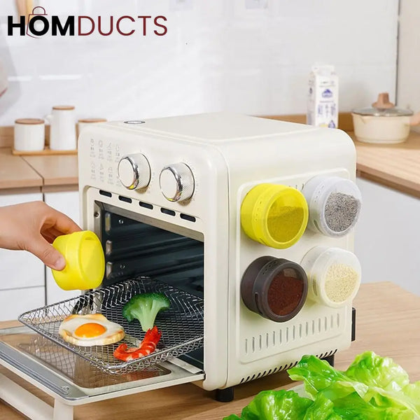 Wall Mounted Magnetic Seasoning Box (3Pcs)