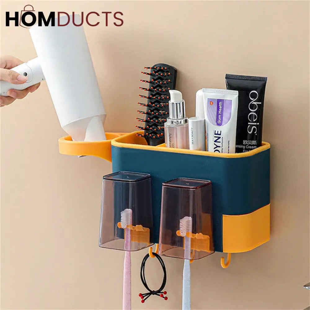 Wall Mounted Multifunctional Bathroom Rack