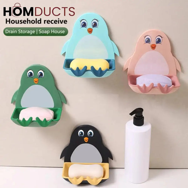 Wall Mounted Penguin Soap Dish