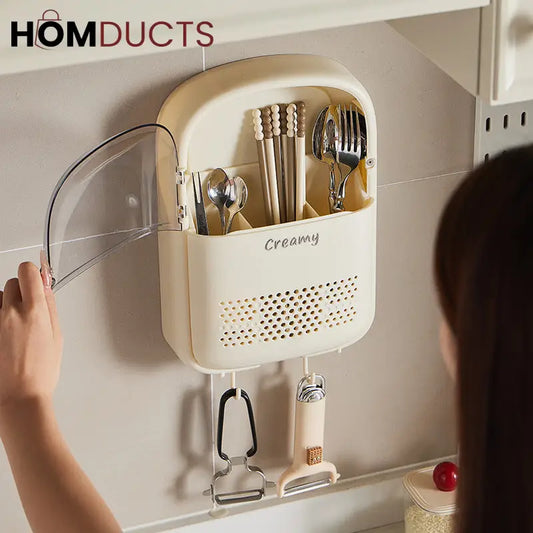 Wall Mounted Premium Quality Kitchen Cutlery Organizer