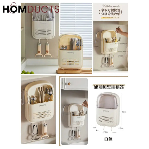 Wall Mounted Premium Quality Kitchen Cutlery Organizer