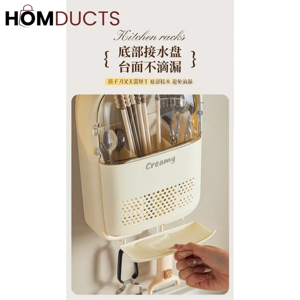 Wall Mounted Premium Quality Kitchen Cutlery Organizer