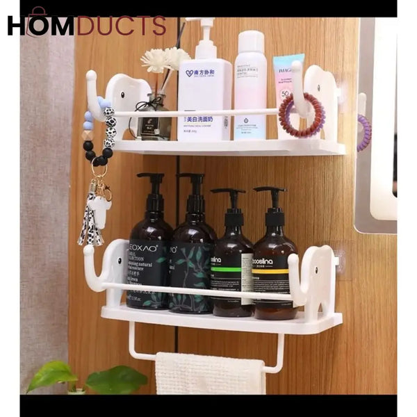 Wall Mounted Rack With Towel Holder