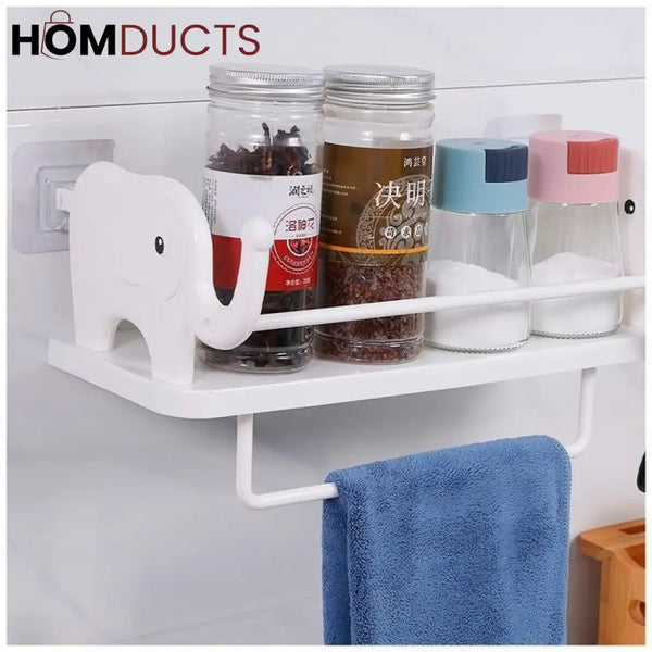 Wall Mounted Rack With Towel Holder