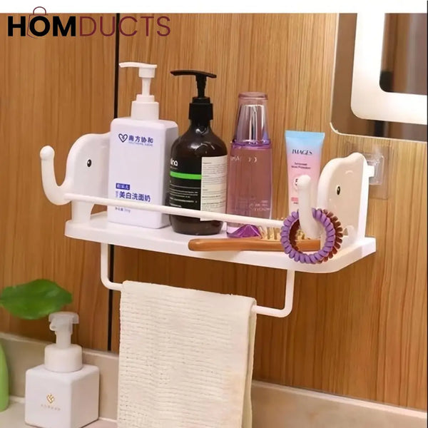 Wall Mounted Rack With Towel Holder