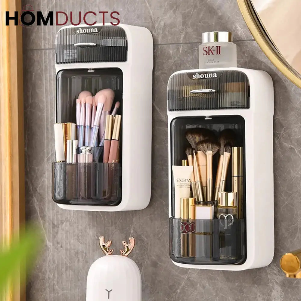 Wall Mounted Rotating Cosmetic Storage Box