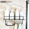 Wall Mounted Shelf With Hooks And Soap Holder