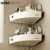 Wall-Mounted Shower Shelf Organizer – No-Drill Suction Bathroom Storage Rack for Toiletries & Cosmetics