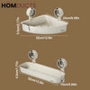 Wall-Mounted Shower Shelf Organizer – No-Drill Suction Bathroom Storage Rack for Toiletries & Cosmetics