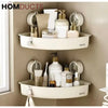 Wall-Mounted Shower Shelf Organizer – No-Drill Suction Bathroom Storage Rack for Toiletries & Cosmetics