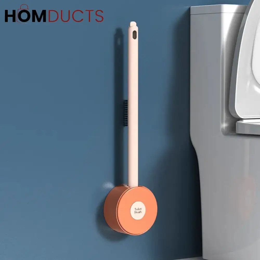 Wall Mounted Silicone Round Toilet Brush