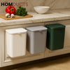 Wall-Mounted Slim Trash Bin – Space-Saving Kitchen Waste Container with Lid