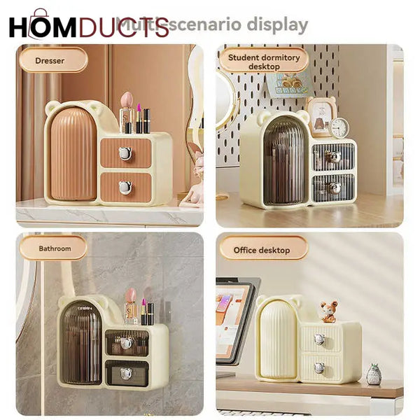 Wall-Mounted Storage Box Drawer | Dustproof Cosmetic Organizer