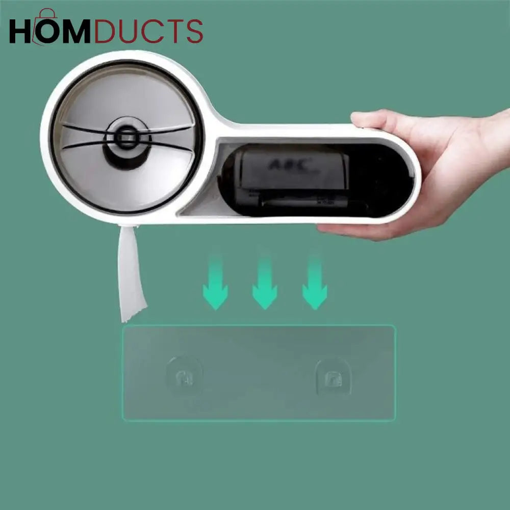 Wall Mounted Tissue Holder And Multipurpose Rack
