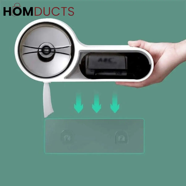 Wall Mounted Tissue Holder And Multipurpose Rack