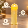 Warm White Flameless LED Pillar Candle – 1 Piece features