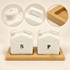 White ceramic S and P salt and pepper shaker set feature image