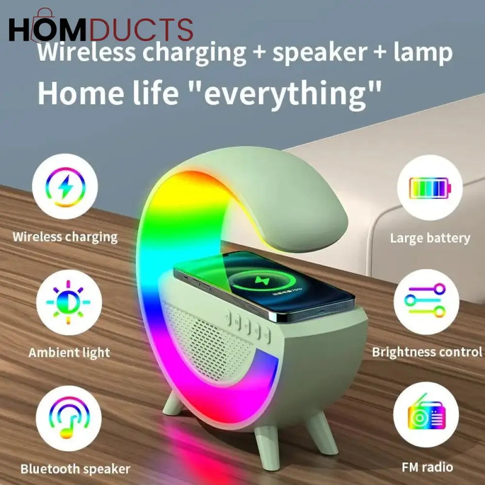 Wireless Bluetooth Speaker With Lamp And Mbl Charging Option