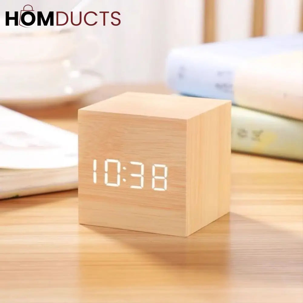 Wooden Alarm Clock