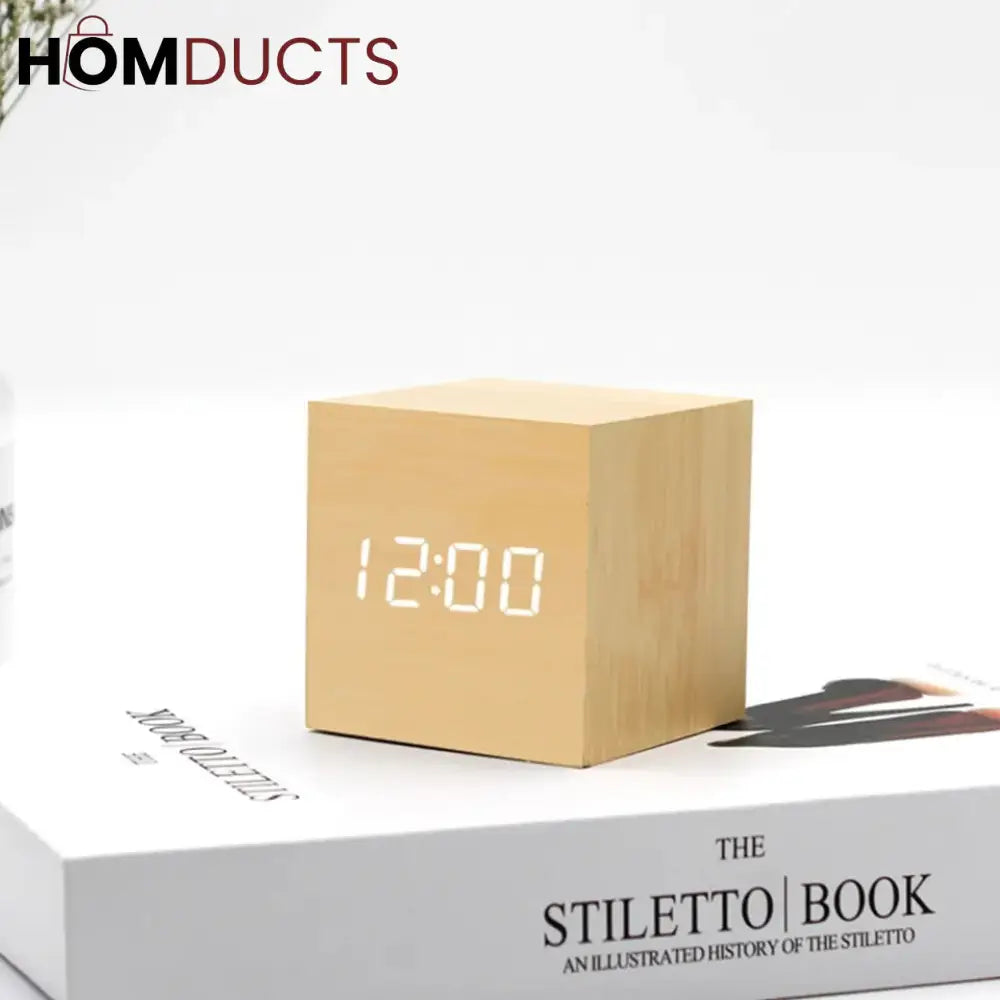 Wooden Alarm Clock