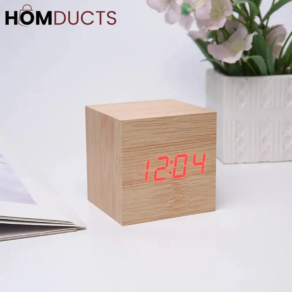 Wooden Alarm Clock