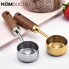 Wooden Handle Stainless Steel Measuring Spoon