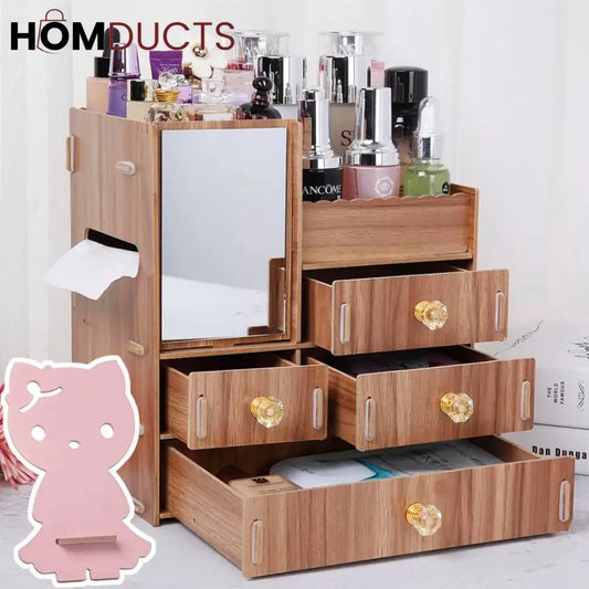 Wooden Jewelry Organizer J & C Organizer