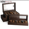 Wooden Luxury Wrist Watch Storage Box J & C Organizer