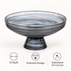 13-Inch Pedestal Glass Fruit Plate features and details