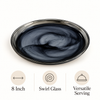 8-Inch Swirl Glass Serving Plate features and details